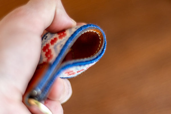 Key Fob Leather Needlepoint Finishing