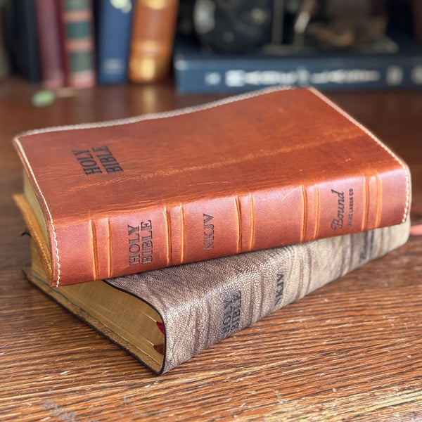 Custom Bible & Book Rebinding with Hand Bound Premium Leather