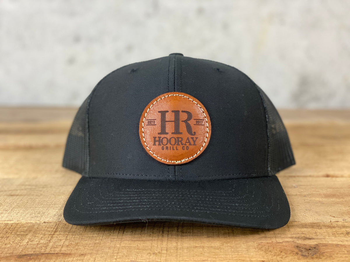 Circle Leather Patch Hat