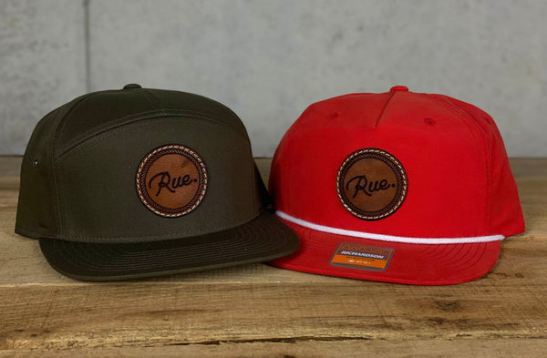 12x Custom Leather Patch Hats with Your Logo - KC Laser Co