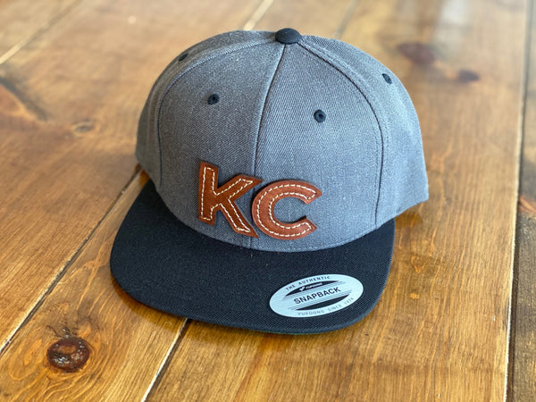 KC Stitch - Yupoong Flatbill Leather Patch Hat