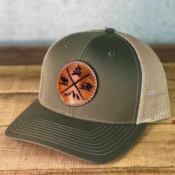 Adventure More - Richardson 112 Leather Patch Hat - KC Laser Co