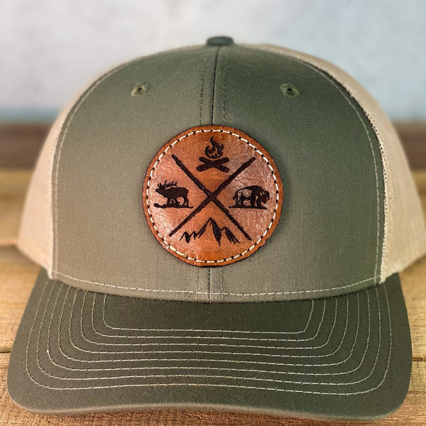 Adventure More - Richardson 112 Leather Patch Hat - KC Laser Co