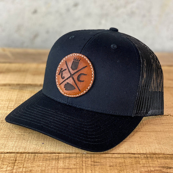 Arrowhead & Crown  - Richardson 112 Leather Patch Hat