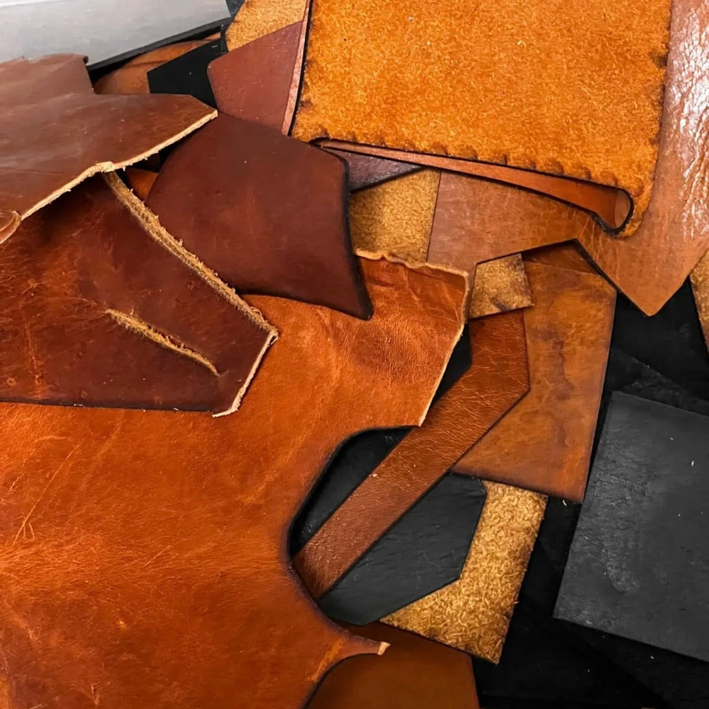 1 Pound Leather Scrap - Laser Safe Vegetable Tan