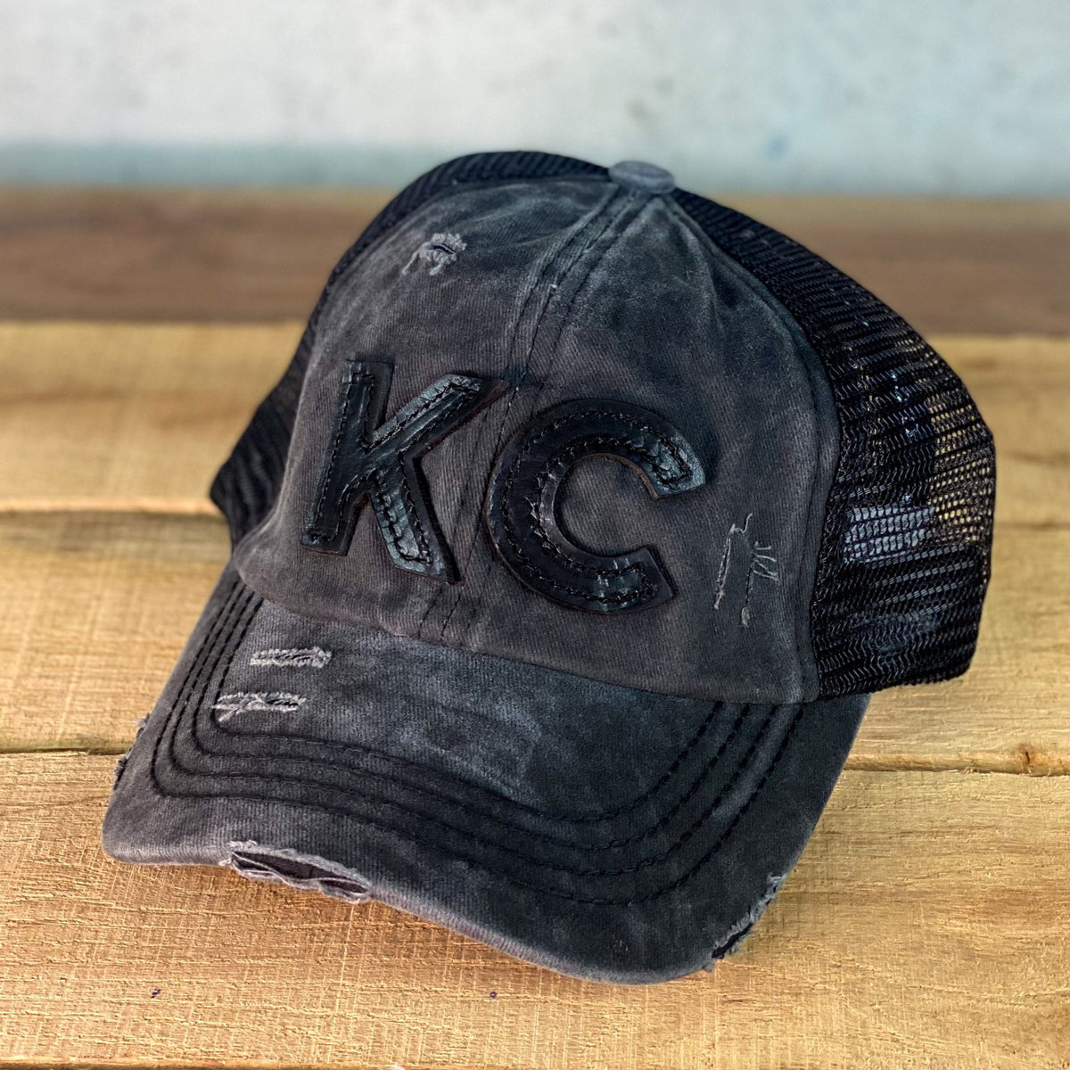 KC Stitch - Criss Cross High Pony CC Ball Cap BT780