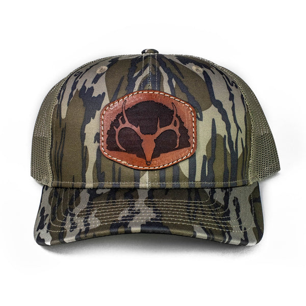 Whitetail & Turkey - Bottomlands Richardson 112 Leather Patch Hat