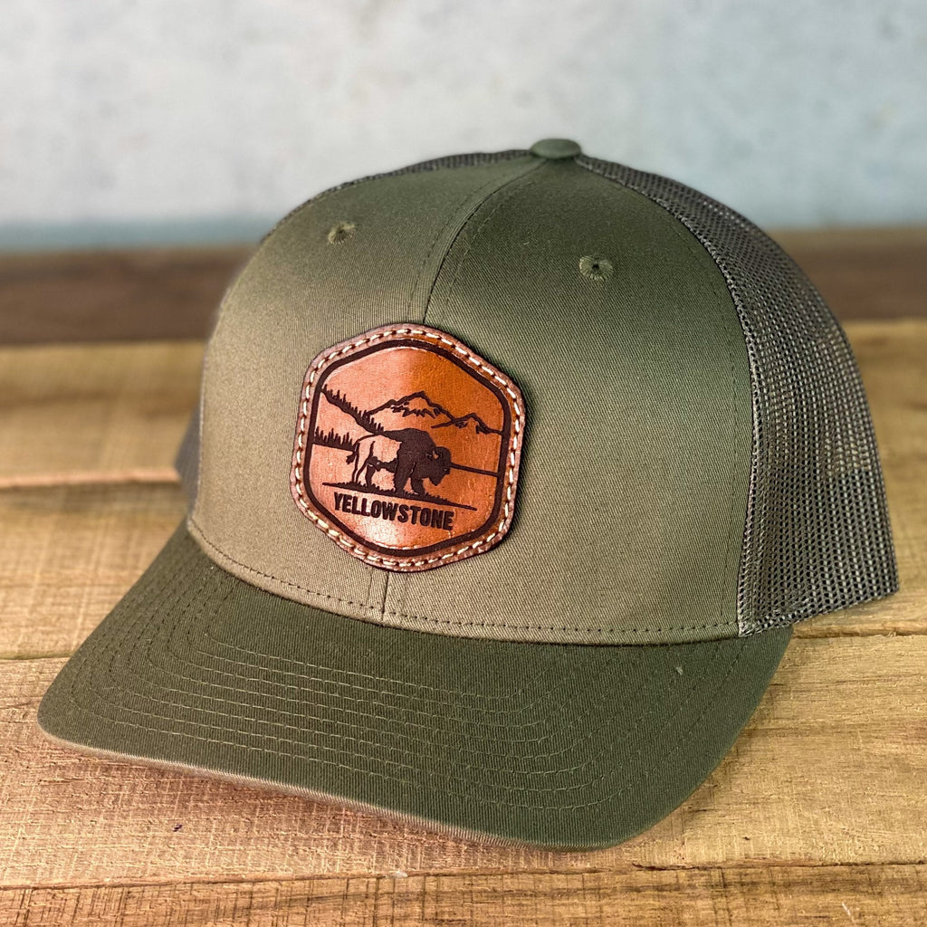 Yellowstone National Park Richardson 112 Leather Patch Hat