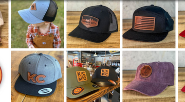 How To Order Custom Leather Patch Hats from KC Laser Co.  6 Easy Steps!
