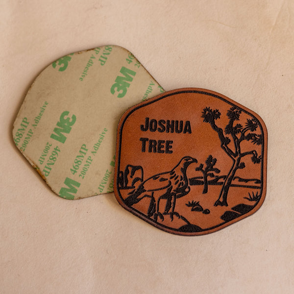 Custom Leather 3" Stickers with Your Logo