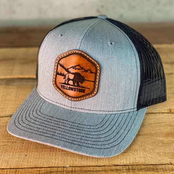 National Park Hat - BUILD YOUR OWN - Richardson 112 and 115 Leather Patch Hat. Yellowstone, Rocky Mountain, Arches, Grand Canyon, Zion