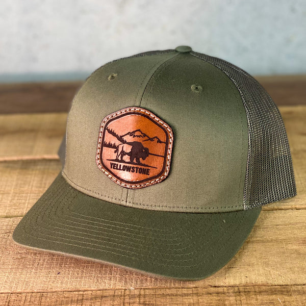 National Park Hat - BUILD YOUR OWN - Richardson 112 and 115 Leather Patch Hat. Yellowstone, Rocky Mountain, Arches, Grand Canyon, Zion