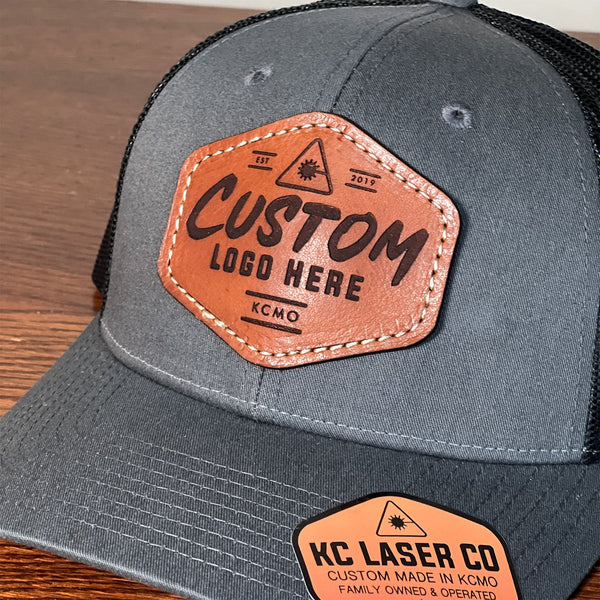576 x Custom Leather Patch Hats with Your Logo