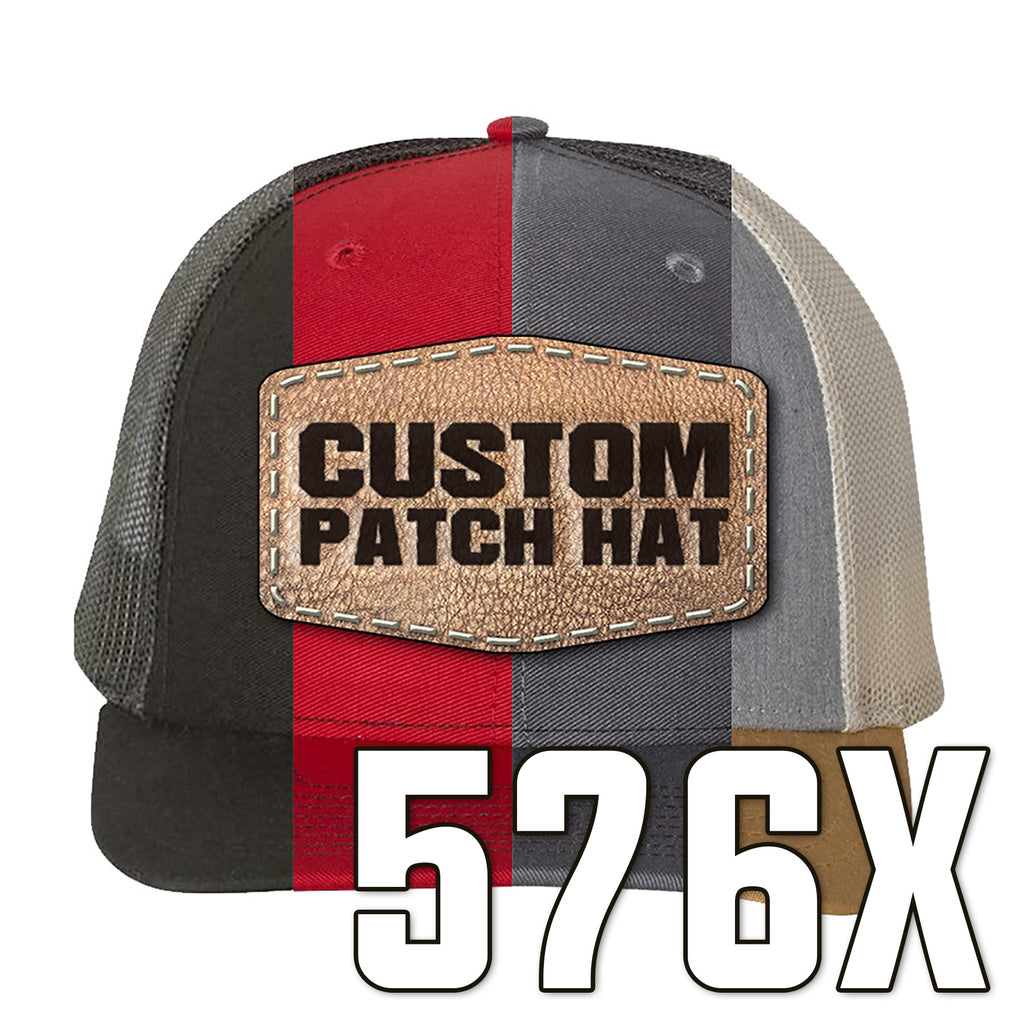 576 x Custom Leather Patch Hats with Your Logo