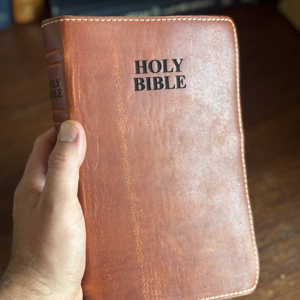 Custom Bible & Book Rebinding with Full Grain Premium Genuine Leather Deposit