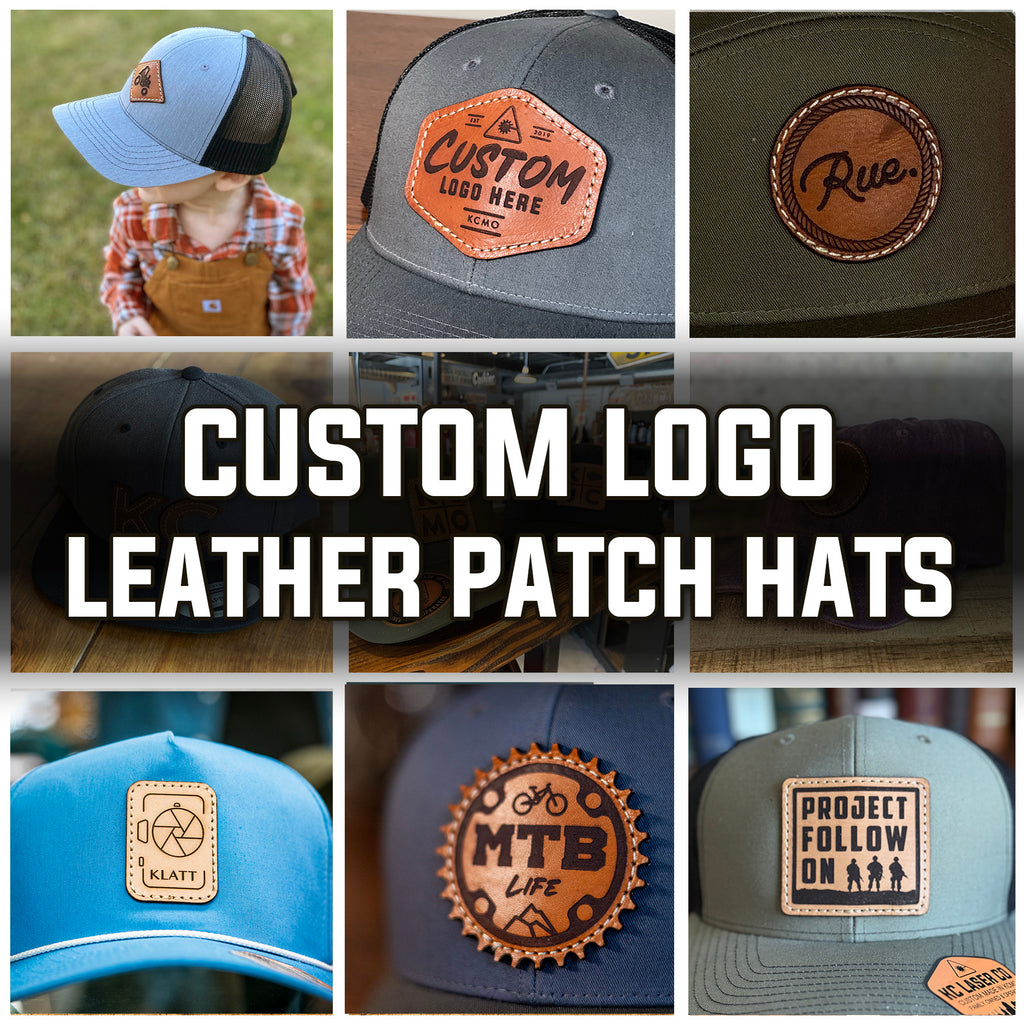 Custom Leather Patch Hats with Your Logo