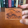 Mountain View - Leather Hook N' Loop Patch