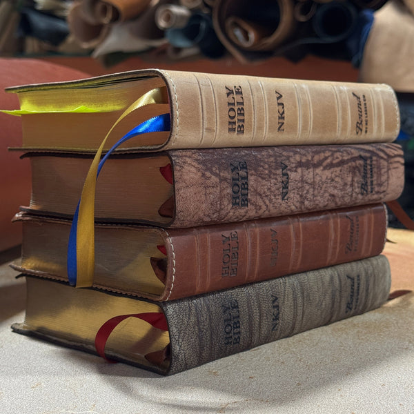 Custom Bible & Book Rebinding with Full Grain Premium Genuine Leather Deposit