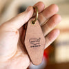Crafted Leather Hotel Keychain - Adventure More