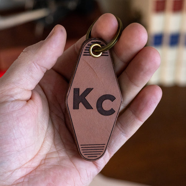 Crafted Leather Hotel Keychain - KC