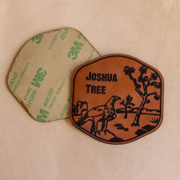 National Park Leather Sticker, Yellowstone, Zion, Arches, Grand Canyon, Smokey Mountains, Rocky Mountain, Joshua Tree