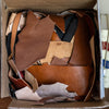 4 Pounds Leather Scrap - Laser Safe Vegetable Tan