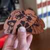 National Park Leather Sticker Set Arrowhead Shape (4)