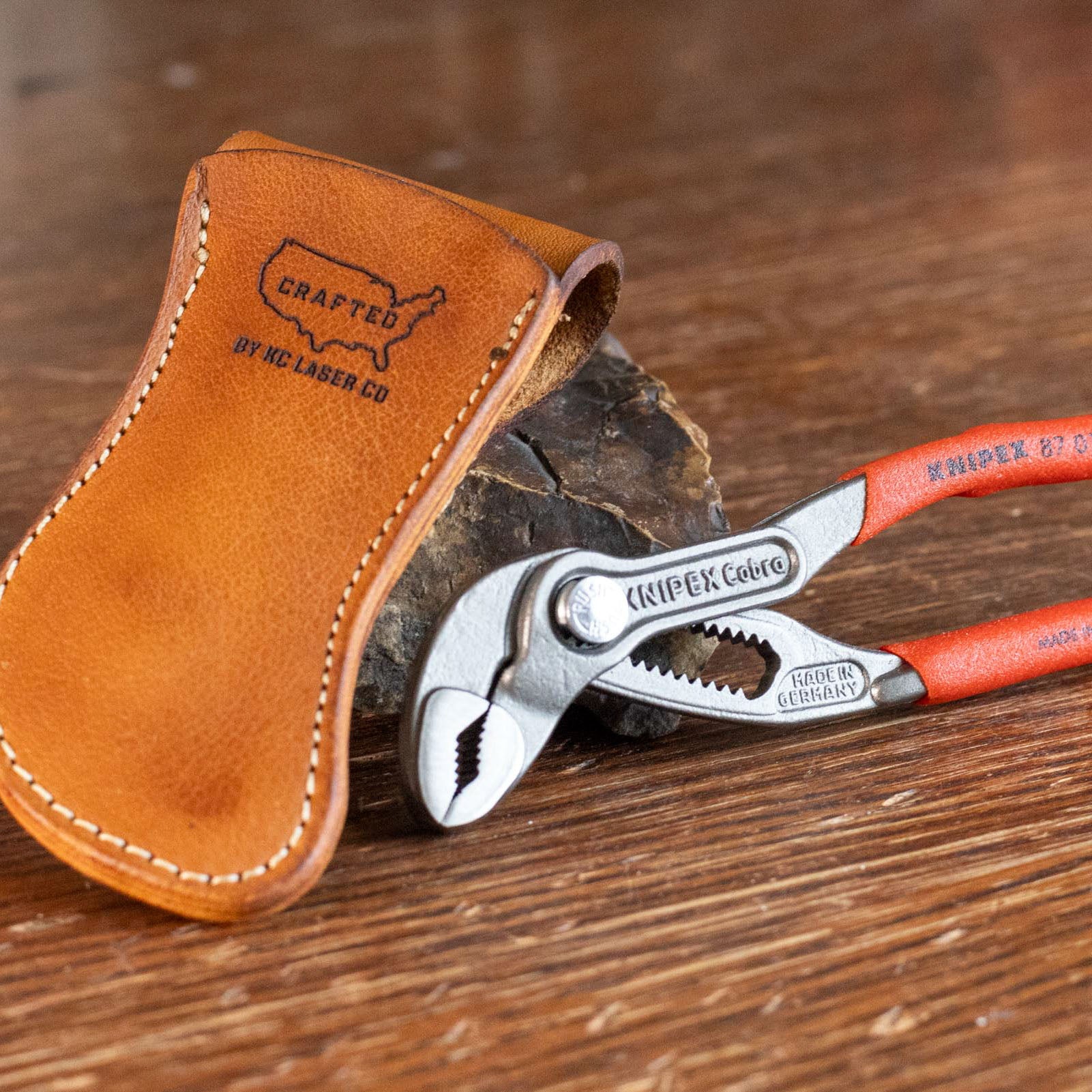 Knipex 5 Inch Plier Leather Belt Holster Case – KC Laser Co