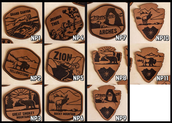 National Park Hat - BUILD YOUR OWN - Richardson 112 and 115 Leather Patch Hat. Yellowstone, Rocky Mountain, Arches, Grand Canyon, Zion