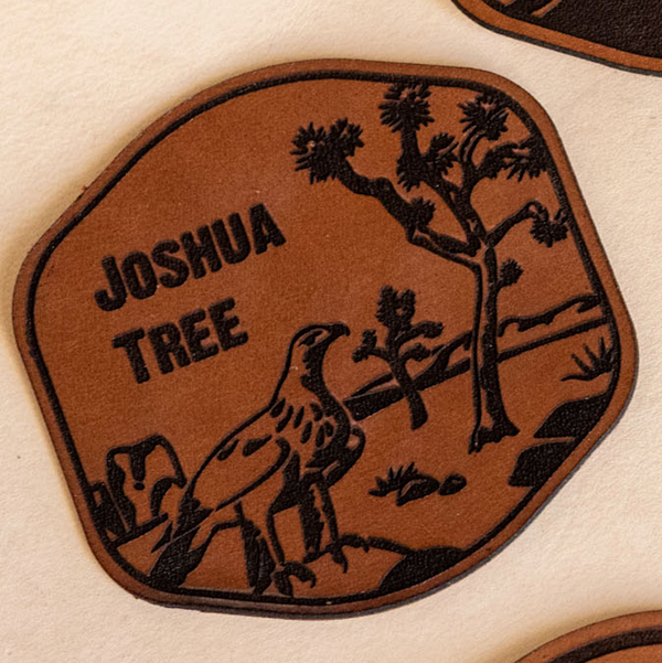 National Park Leather Sticker, Yellowstone, Zion, Arches, Grand Canyon, Smokey Mountains, Rocky Mountain, Joshua Tree