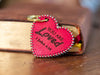 You are Loved Hand Stitched Keychain - Genuine Italian Leather