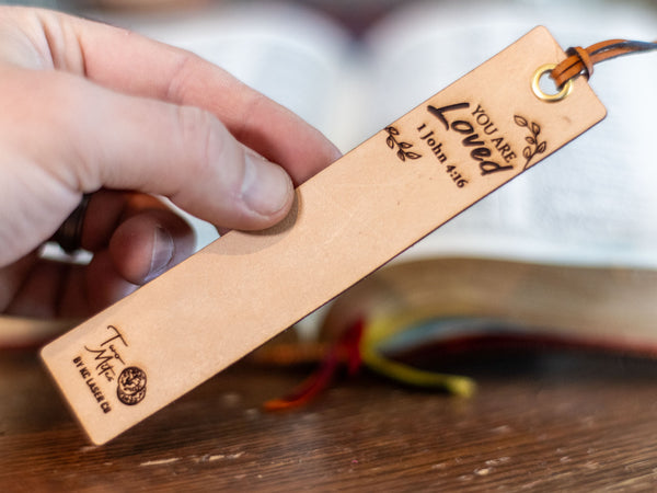 You Are Loved Bookmark - Genuine Leather