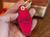 You are Loved Vintage Hotel Keychain - Genuine Italian Leather