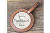 3" Circle Tags Leather Needlepoint Finishing
