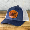 Fish More - Richardson 115 Leather Patch Hat