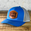Lake Time - 112 Five Panel Leather Patch Hat