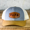 Papa - Richardson 115 Leather Patch Hat