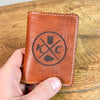 Arrowhead Crown Bi Fold Signature Wallet Genuine Leather