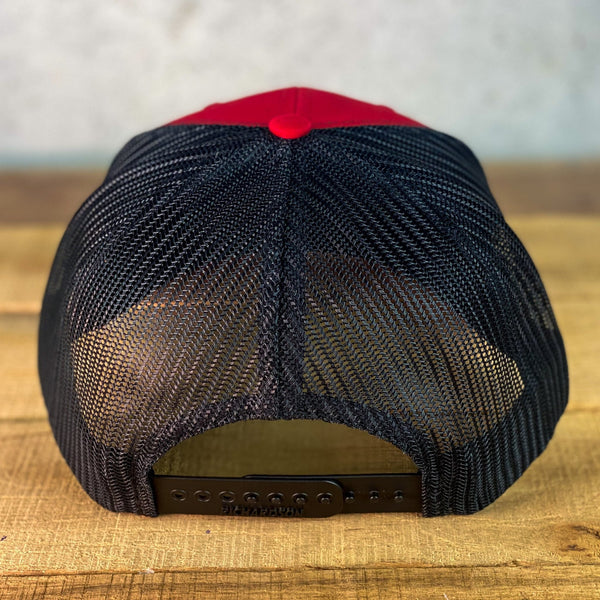 Arrowhead Skyline - Blackout Richardson 112 Leather Patch Hat