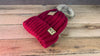 KC Leather Tag CC Red Beanie