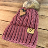 Heart Leather Tag CC Beanie