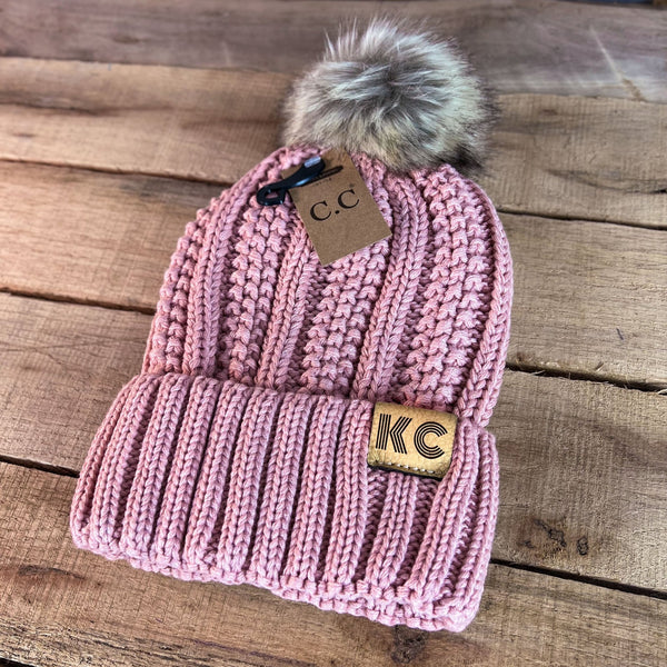 KC Leather Tag CC Beanie