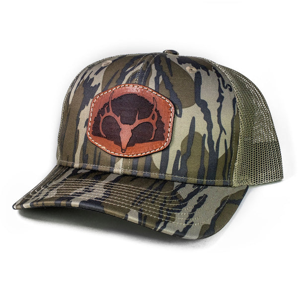 Whitetail & Turkey - Bottomlands Richardson 112 Leather Patch Hat