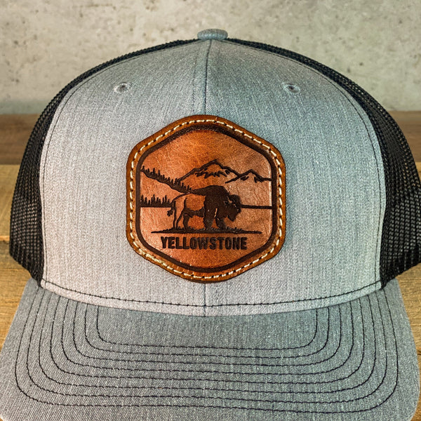 Yellowstone National Park Richardson 112 Leather Patch Hat